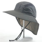 Sun Hat - Neck Protection - Wide Brim