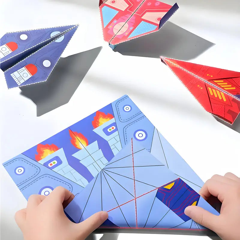 Paper Plane Building Set with Instructions