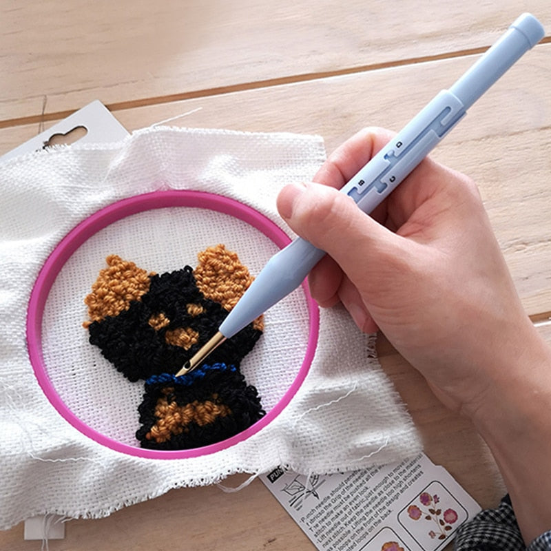 3D Embroidery Punch Needle Tool for Raised Textile Art