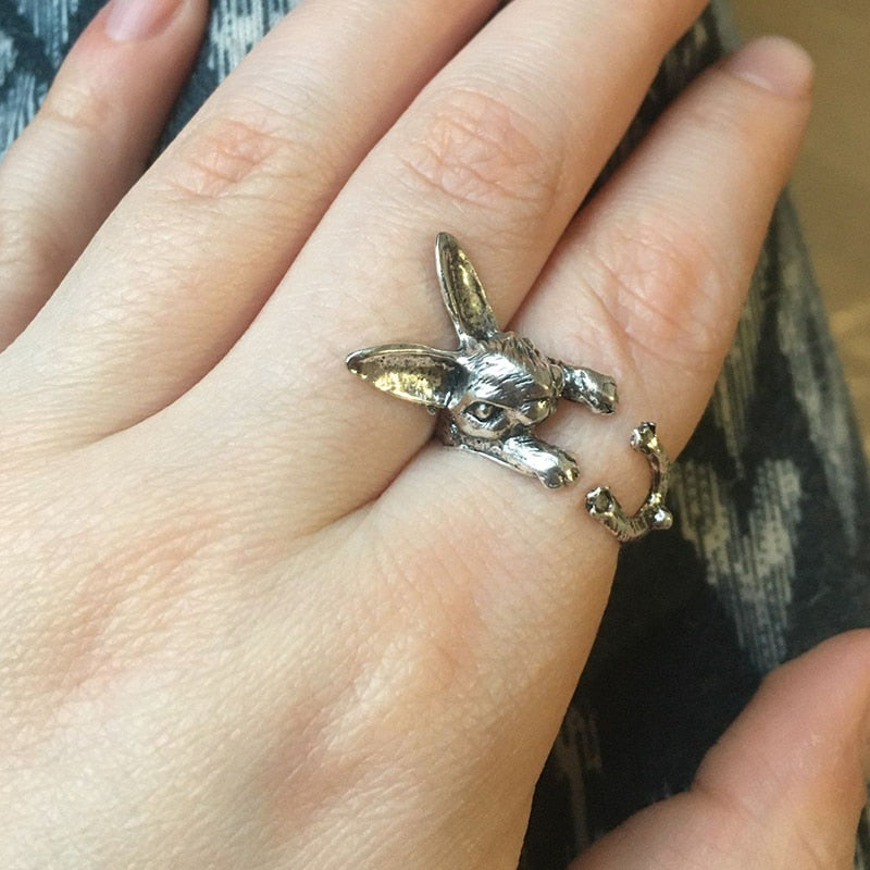Women’s Vintage Cat Ring | Adjustable Animal Knuckle Band | Zinc Alloy Fashion Jewelry for Daily & Party Wear