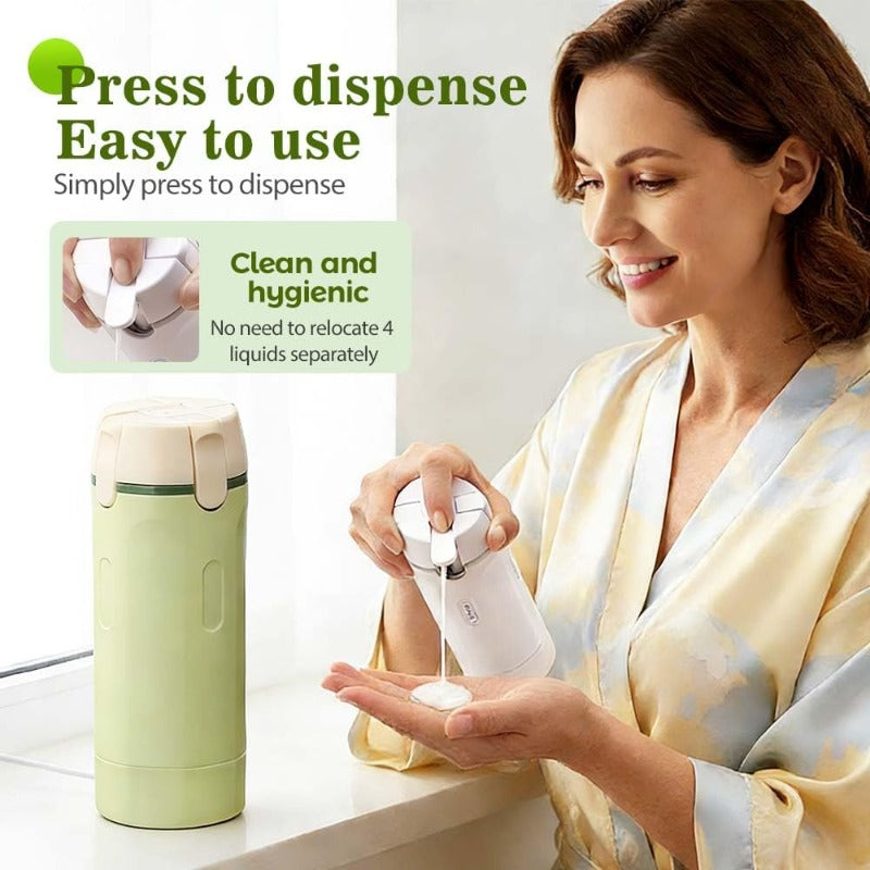 4-in-1 Travel Toiletry Dispenser