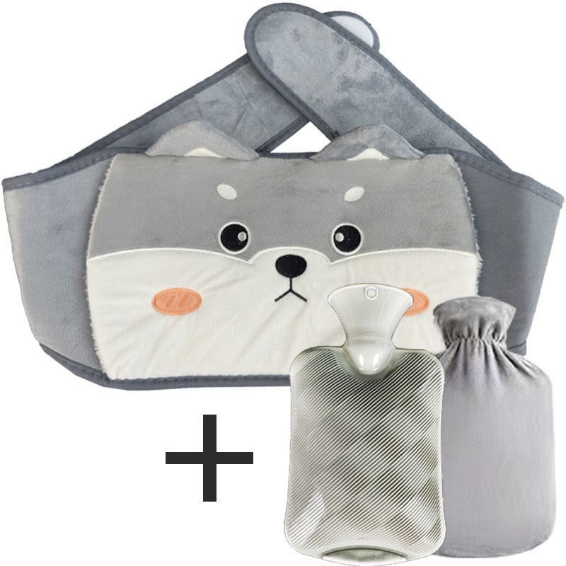 Refillable Plush Hot Water Bottle Belt