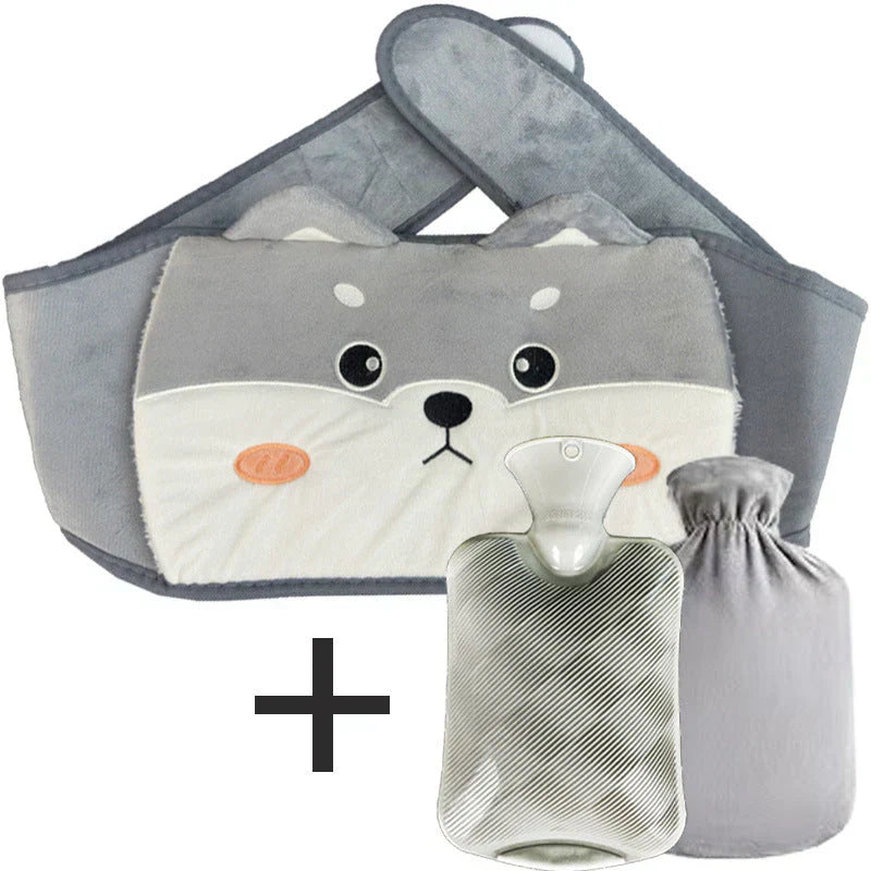 WarmCush – Reusable Plush Hot Water Bottle with Hip Cushion
