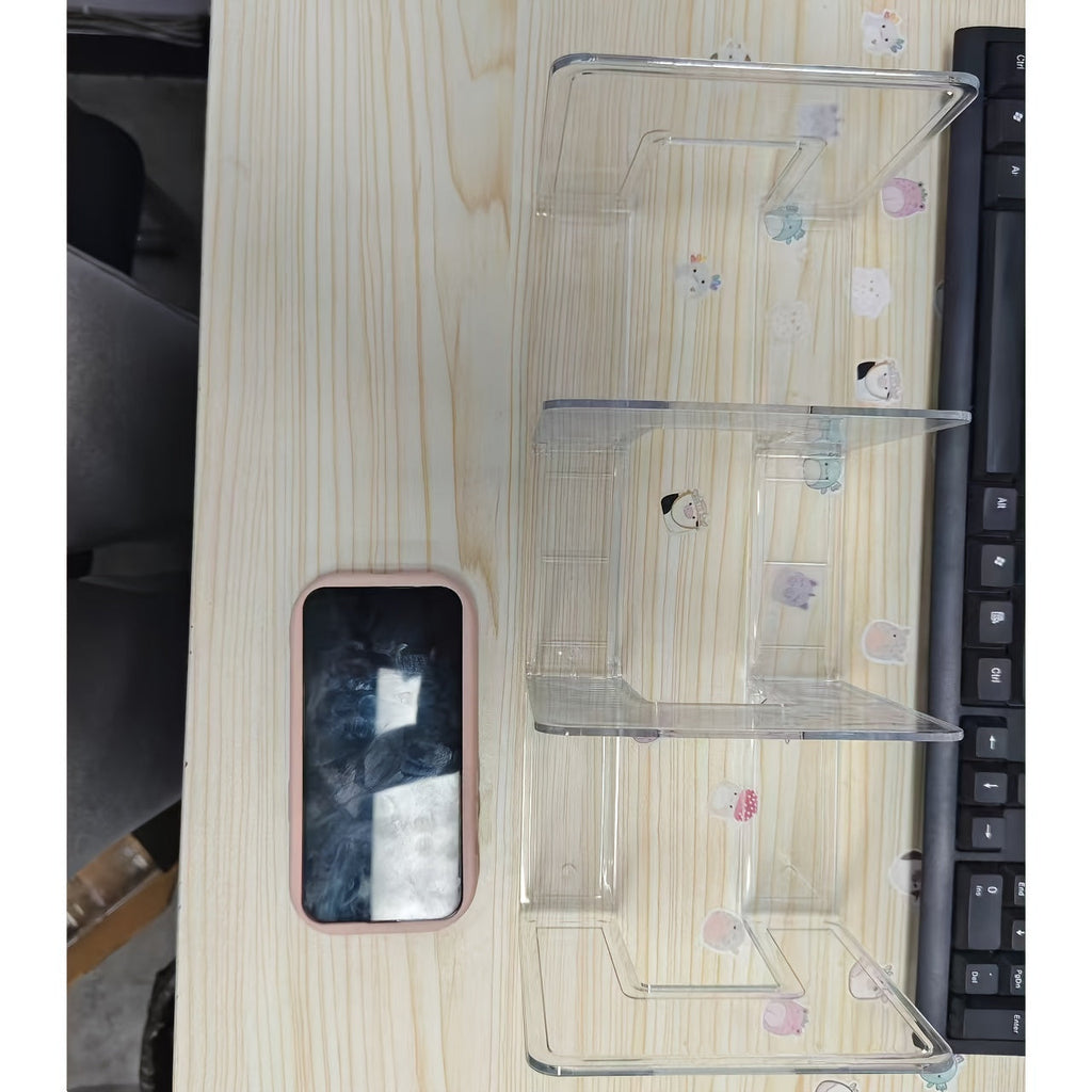 Three-Tier Bag Organizer Made from Clear ABS Plastic