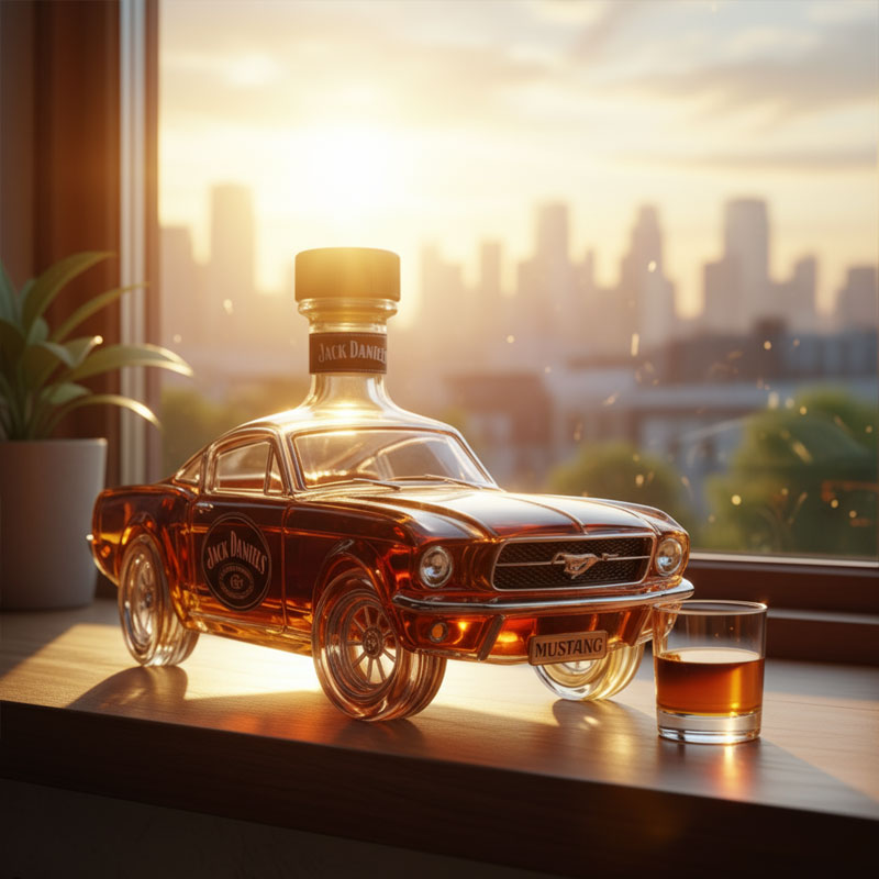 Mustang Whisky Bottle