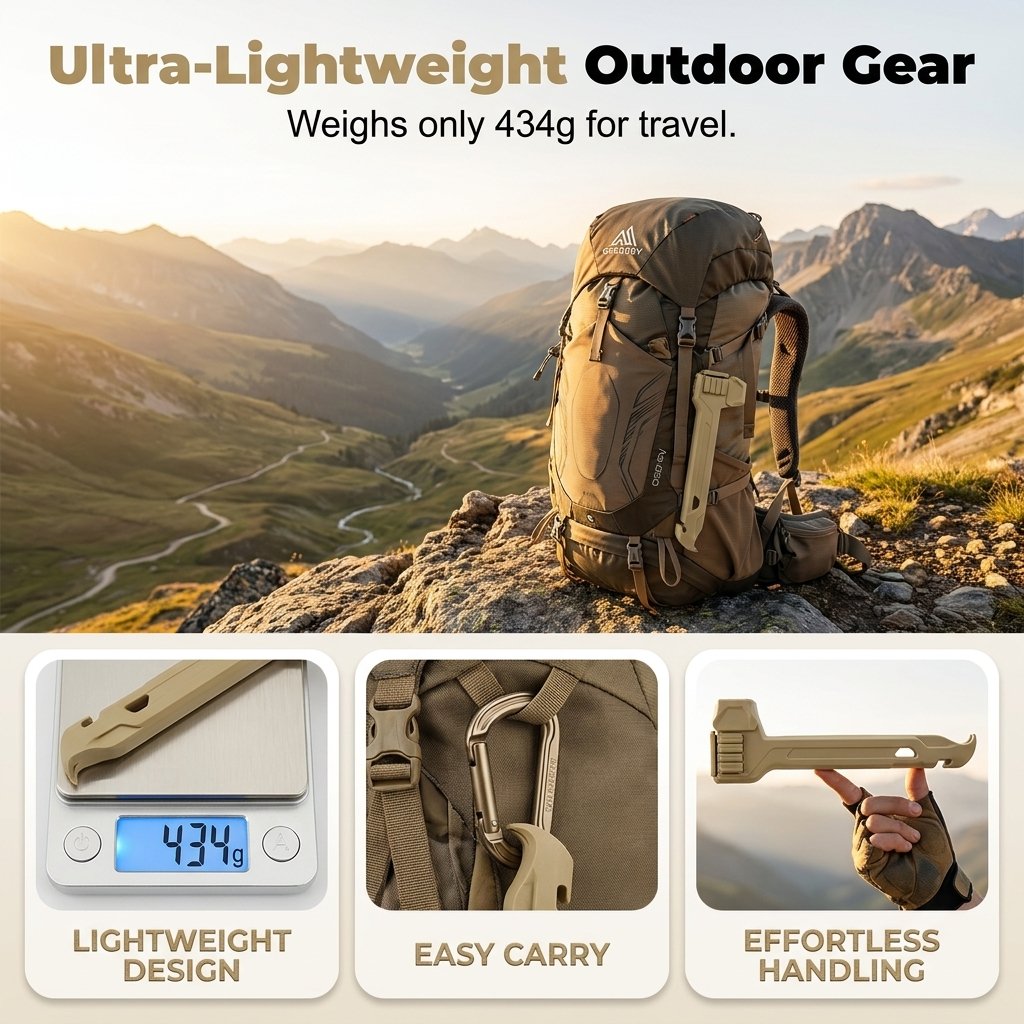 Multifunctional Camping Hammer & Tent Stake Puller