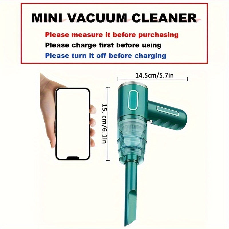 PowerClean - Portable USB Rechargeable Vacuum Cleaner for Car and Home