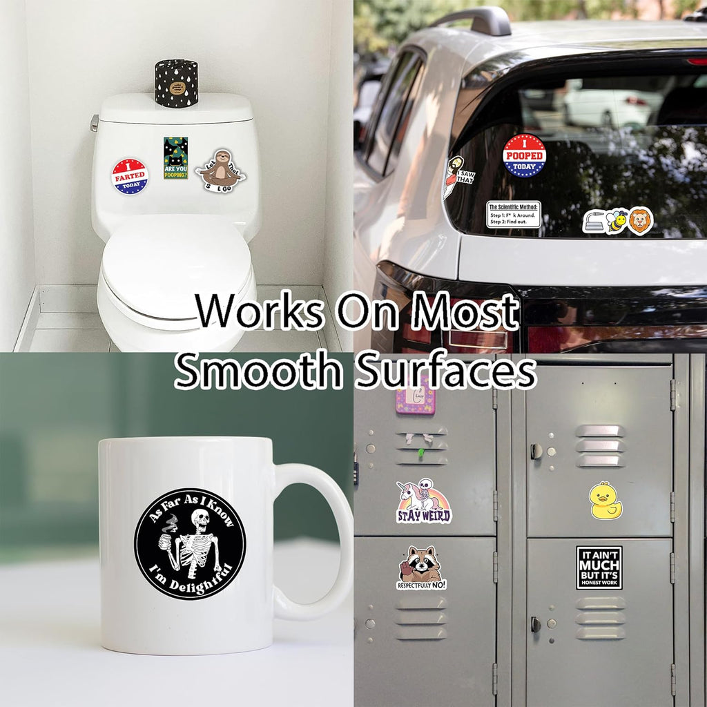Set of 130 Funny Quote Stickers