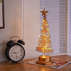 Spiral LED Light Christmas Tree Decoration Night Light Ornaments