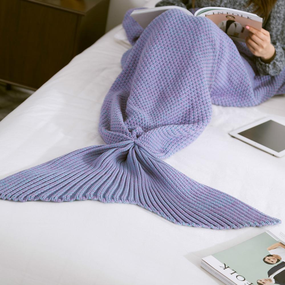 Warm and soft mermaid fabric