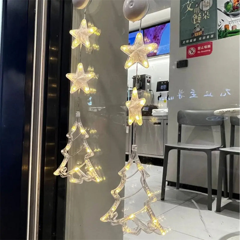 Christmas Window Lighting with Suction Cup