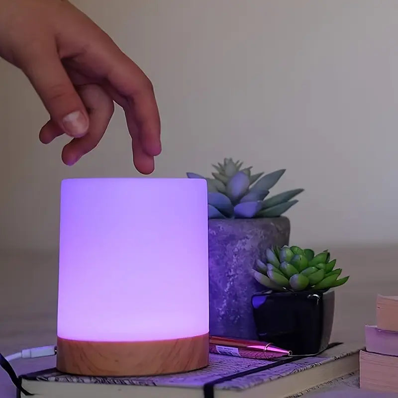 Dimmable LED Night Light with Modern Design and Color Change