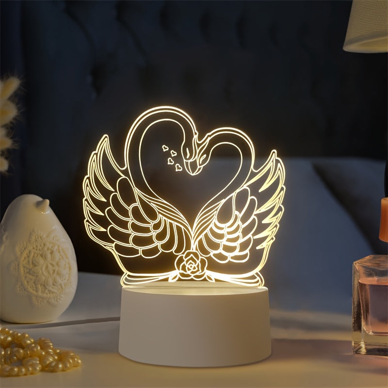 SwaneLume – USB 3D LED Table Lighting