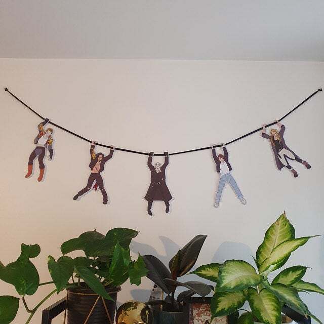 Halloween Santa Carla Vampire Garland Horror Decoration
