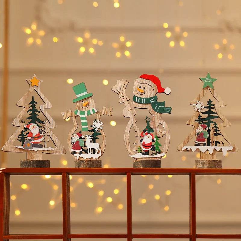 Christmas Day Wooden Bar Decoration Decorations