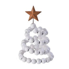 Creative Wooden DIY Twine Wooden Bead Christmas Tree decorations Ornaments