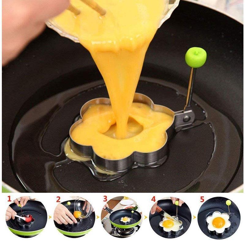 Stainless steel frying egg molds