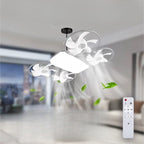Summer Cool Multi-Propeller Modern LED Ceiling Fan