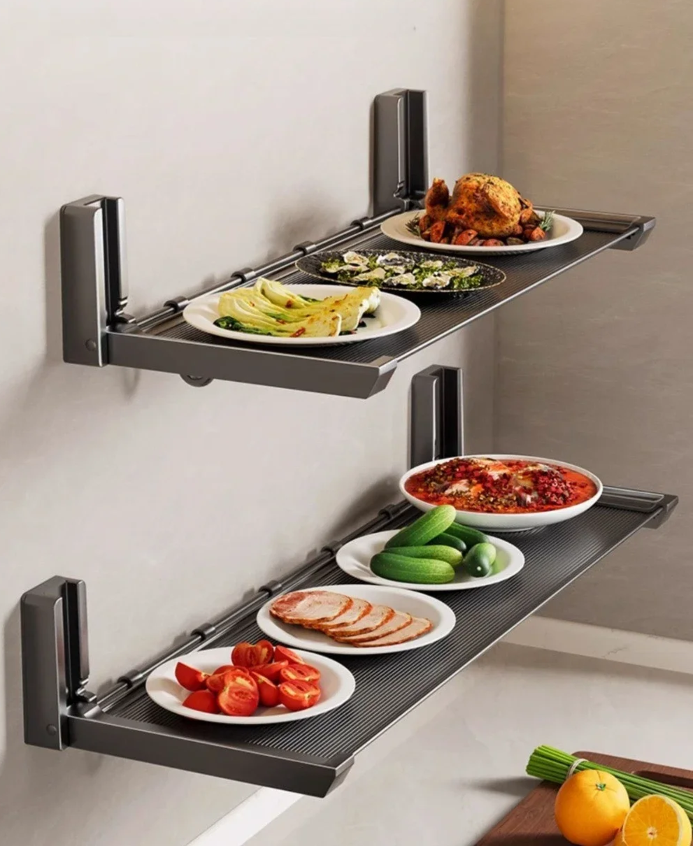 FlexiRack – Collapsible Spice Rack with Hooks