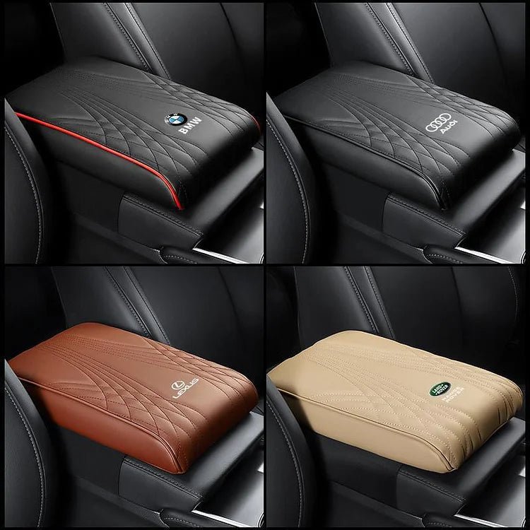 Exclusive logo armrest cushion for the armrest cover in the car