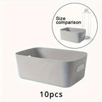 OrganiseerGemak - Set of 10 Wall Storage Boxes for Cosmetics and Snacks