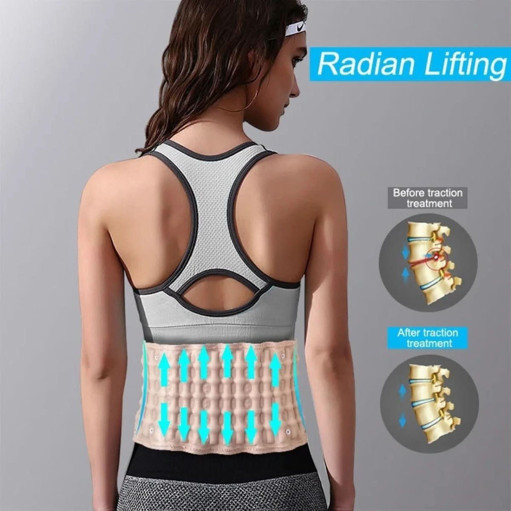 spinal decompression aid for pain-free posture