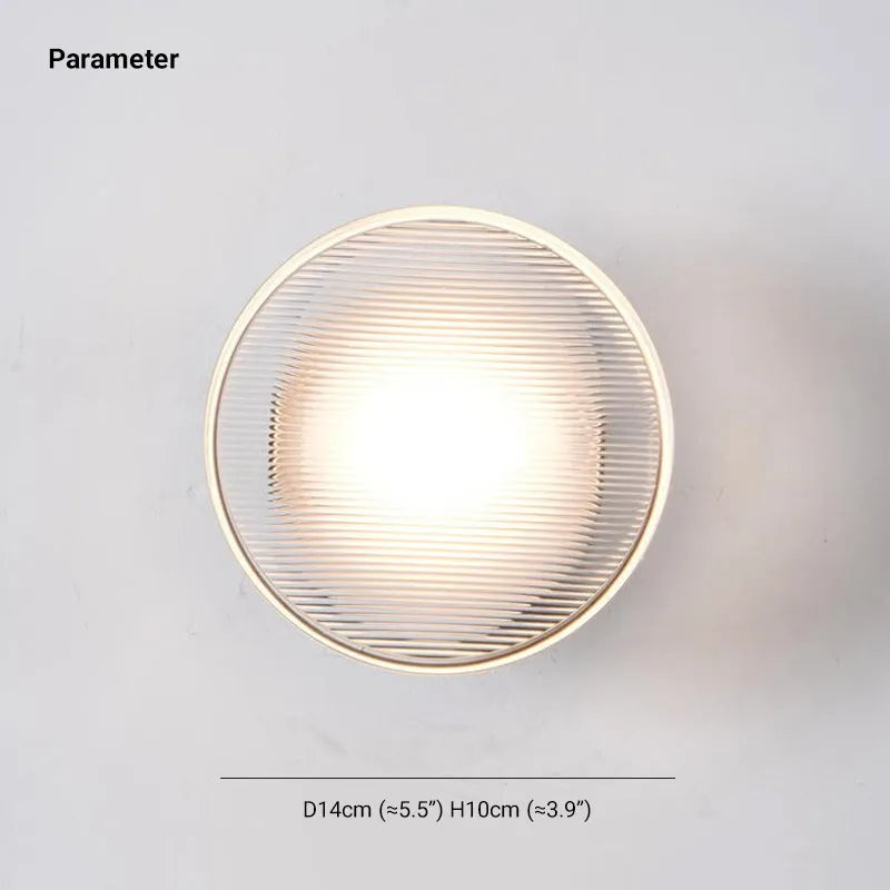 Metal Wall Lamp Small Modern Bowl-shaped Design