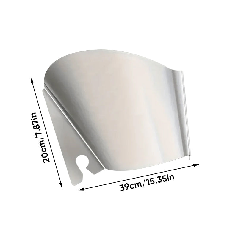 New Stainless steel pouring shield