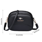 Soft Leather Multi-Pocket Shoulder Bag