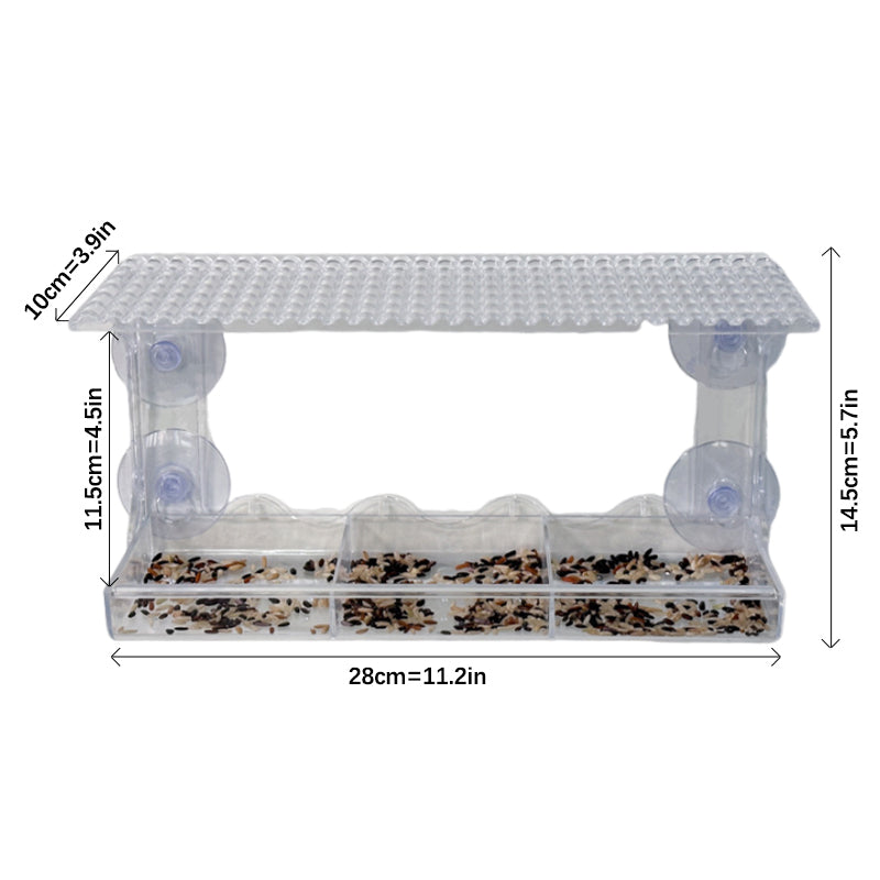 Outdoor Clear-Window-Suction-Cup-Birdhouse