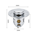 Universal Sink Drain Stopper for 34–40 mm Drains
