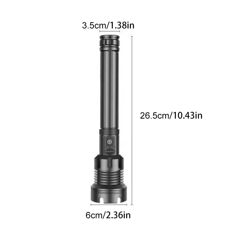 Tactical rechargeable laser LED flashlight