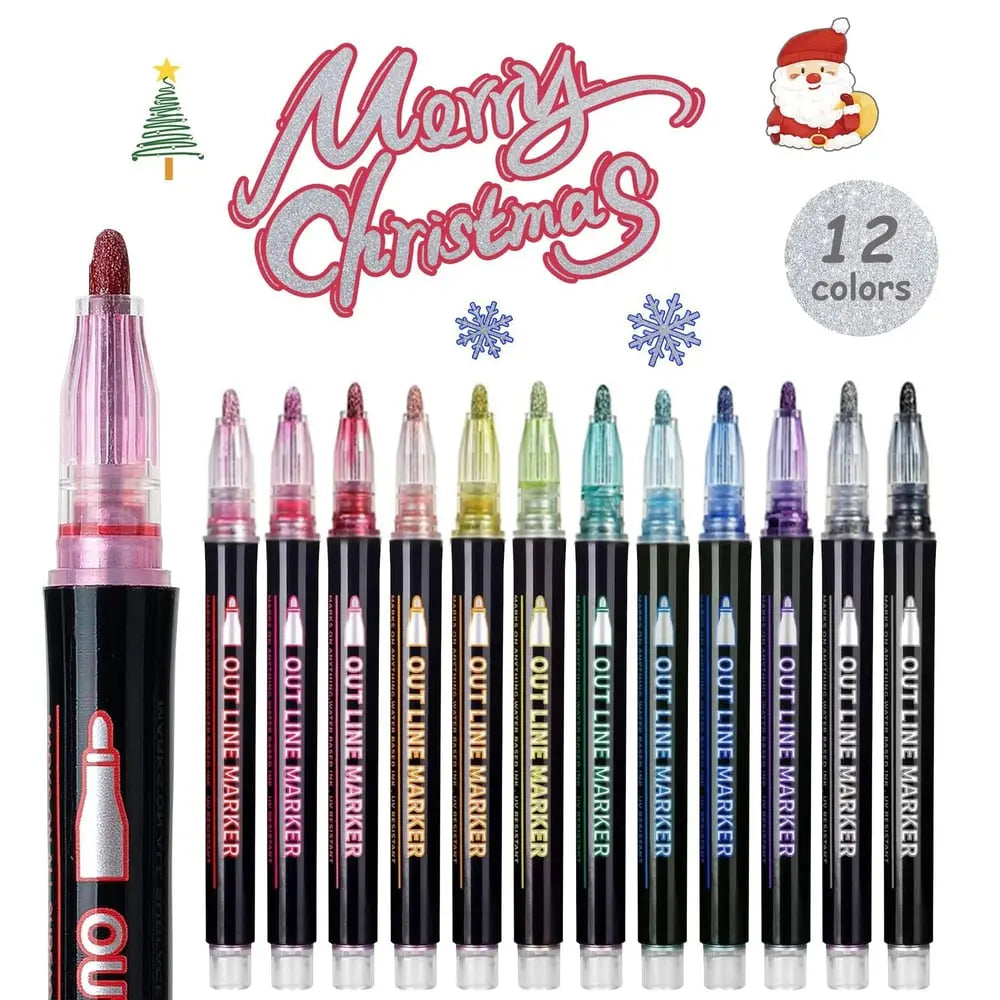 StrahlKraft Metallic Marker Set — Make Your Art The Shining Center Of Attention!