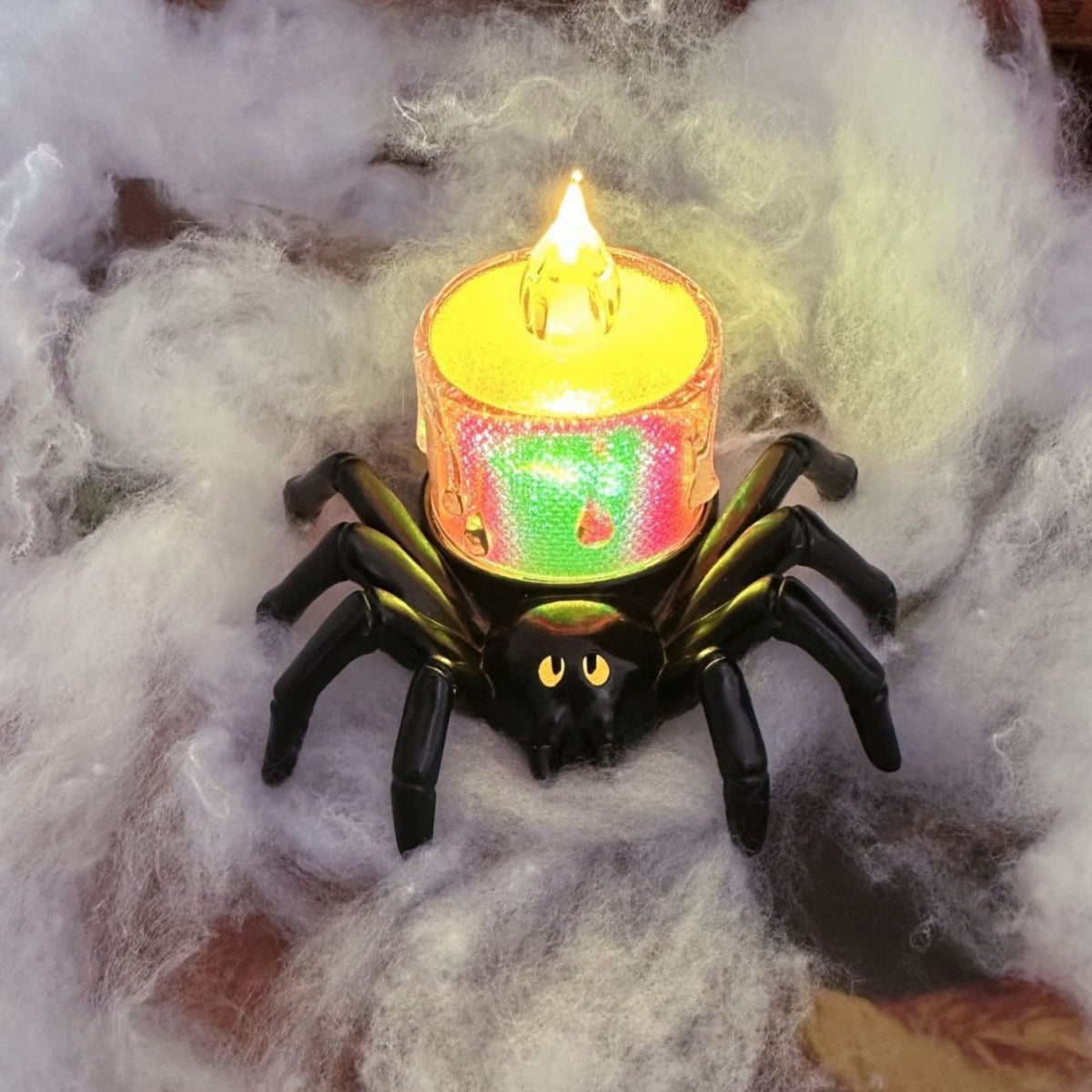 Halloween Decoration – Spiderback Ornament with Candle and Eyeball Designs