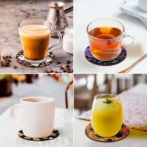 SpukMeister Coaster Set — Let your Halloween party be enchanted with magical fascination and guests amazed!