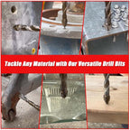 Practical Four Blade Serrated Eccentric Drill