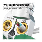 8-in-1 Wire Stripping Tool with Built-In Voltage Detector – Cut, Twist, Test, and Strip in One