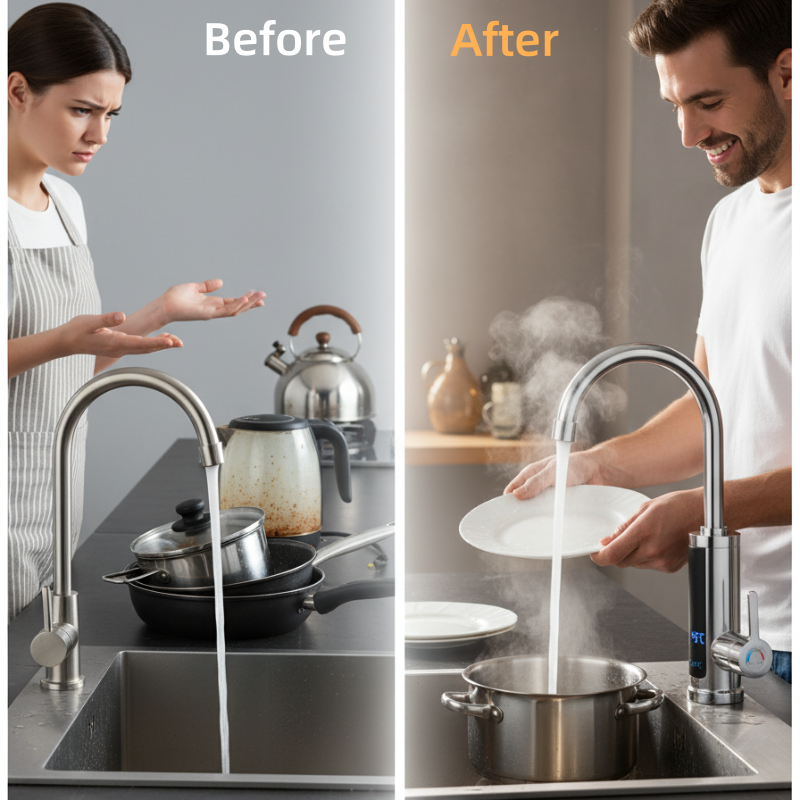 QuickFlow – Instant hot water on demand for faster kitchen tasks