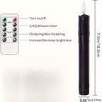 FlickerGlow - Realistic Flame-free LED Candles with Remote Control