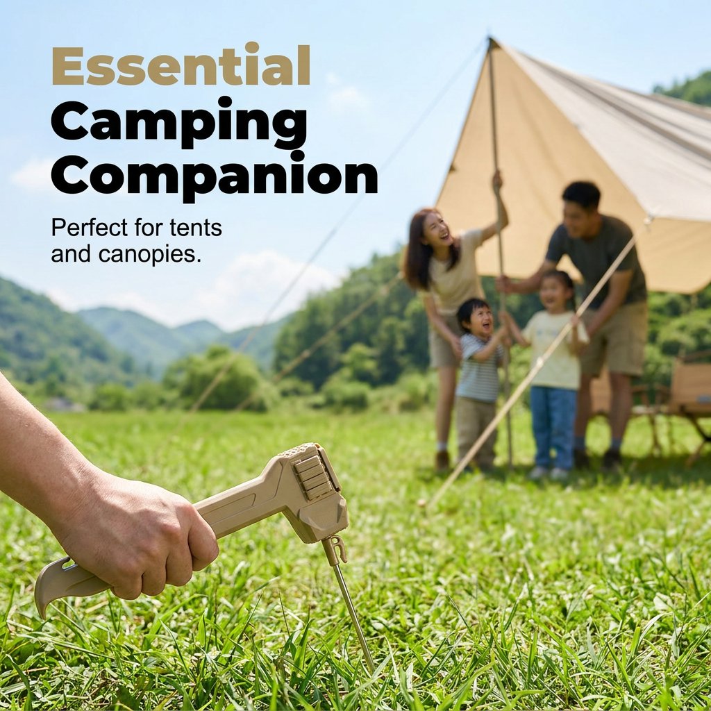 Multifunctional Camping Hammer & Tent Stake Puller