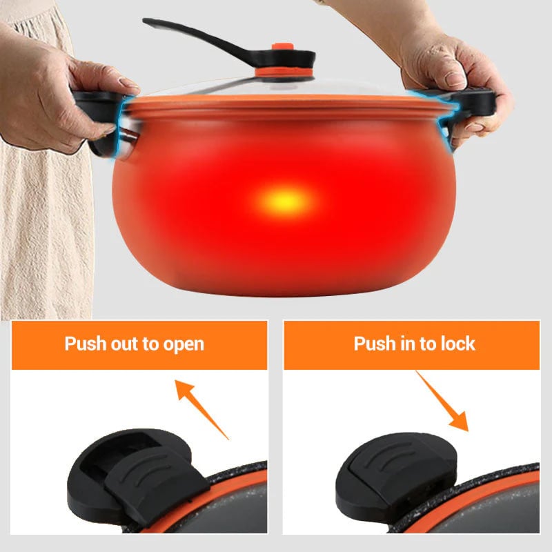 ‍Chef's PicksMultifunctional Large Capacity Non-stick Pressure Cooker