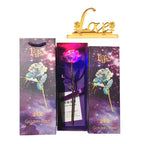 For the Gift to Your Loved Ones - Colorful Glass Rose