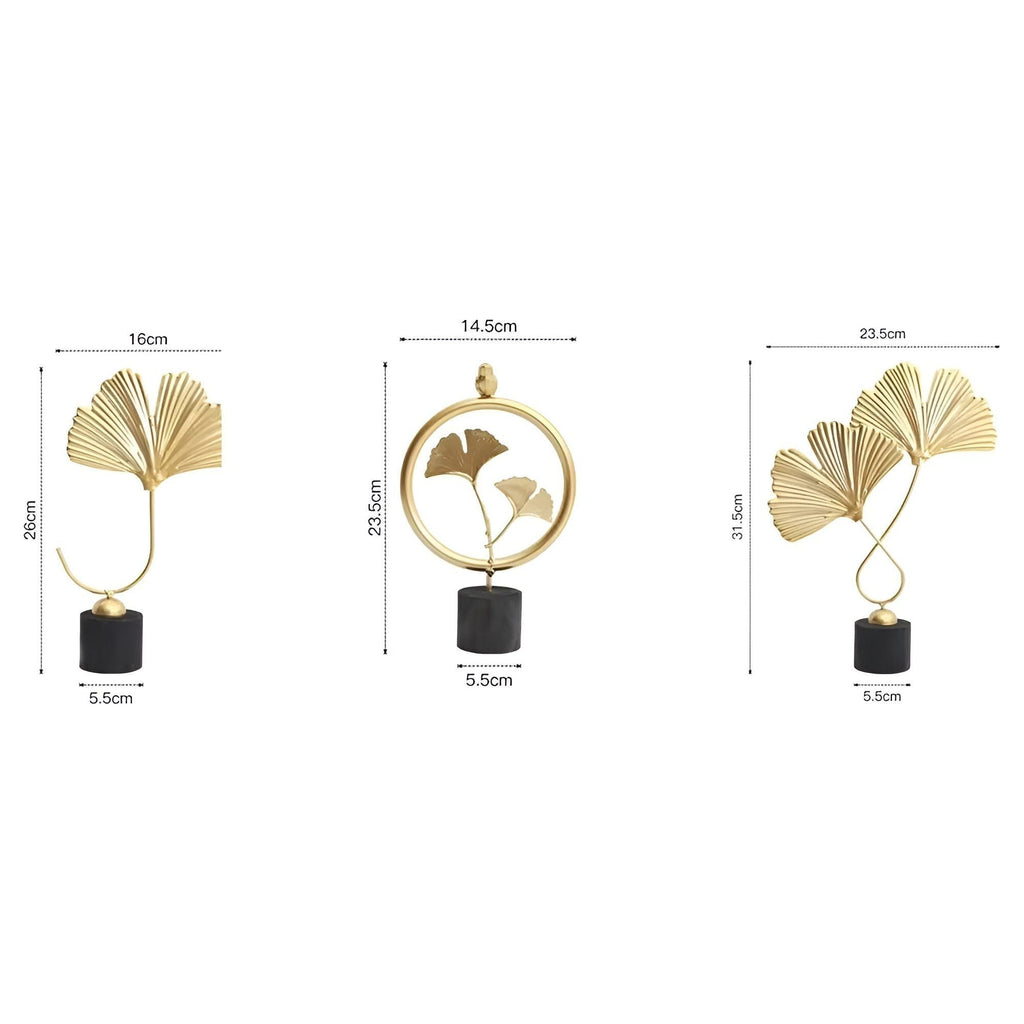 Minimalistic Ginkgo Leaf Sculpture for Elegant Natural Charm