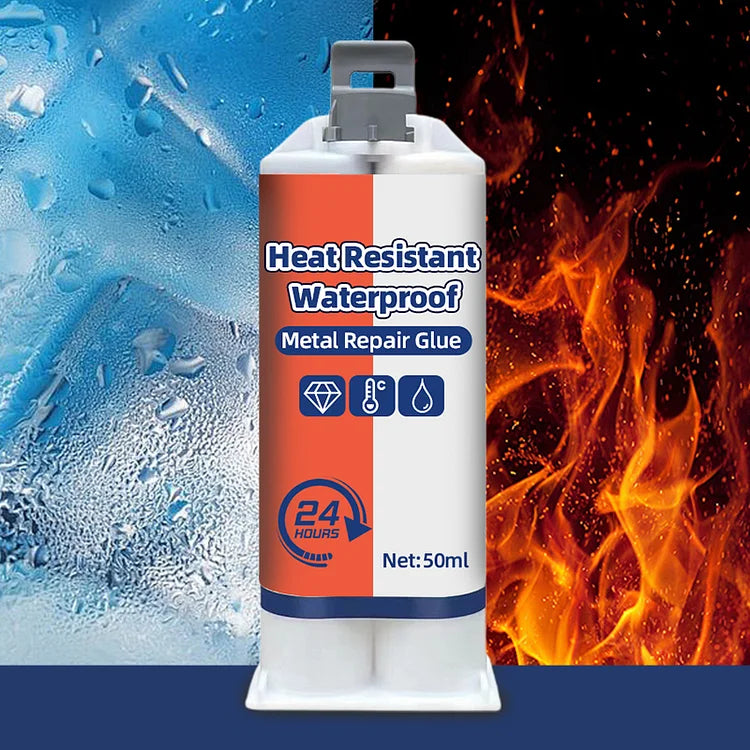 Heat-resistant waterproof metal repair adhesive