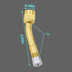 Angled Brass Valve Extensions for Vehicles