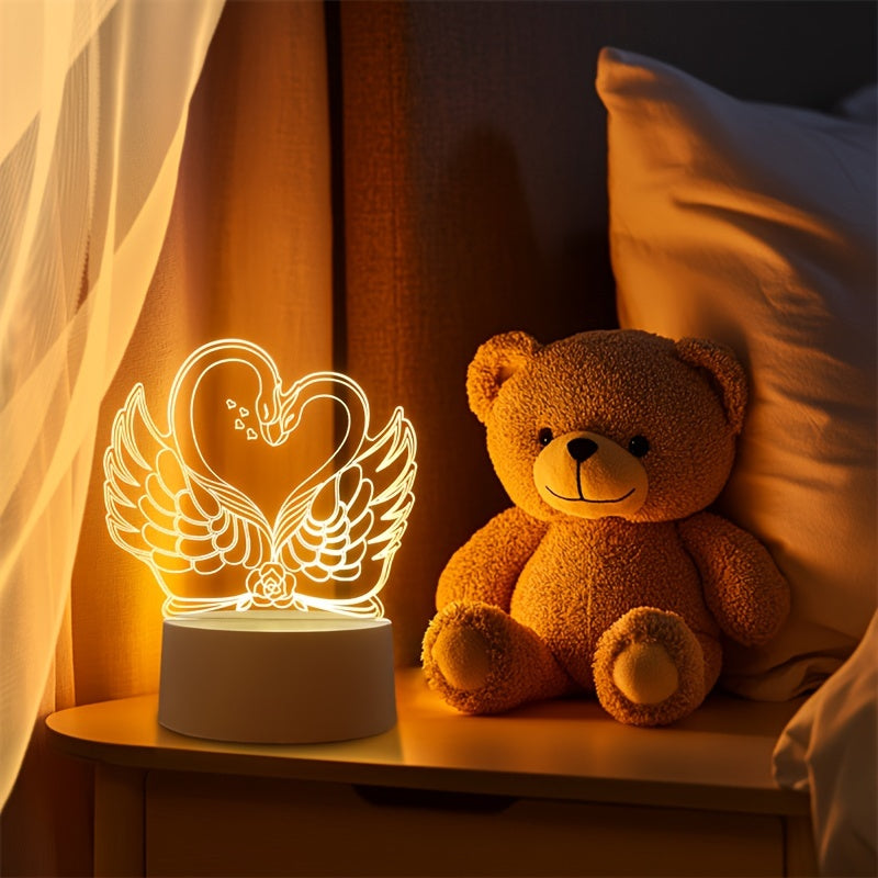 SwaneLume – USB 3D LED Table Lighting