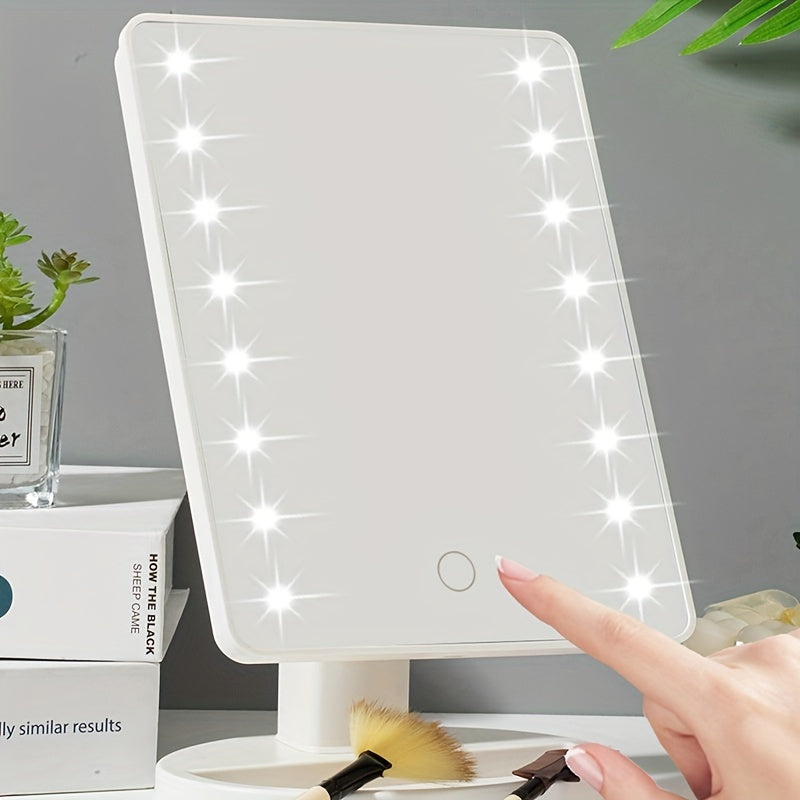 GlowMirror – Portable Makeup Mirror with LED Lighting