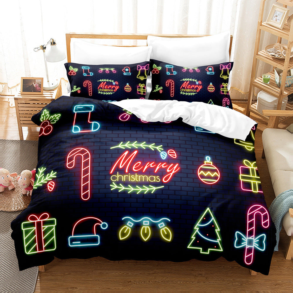 Christmas Digital Printed Duvet Bedding Set
