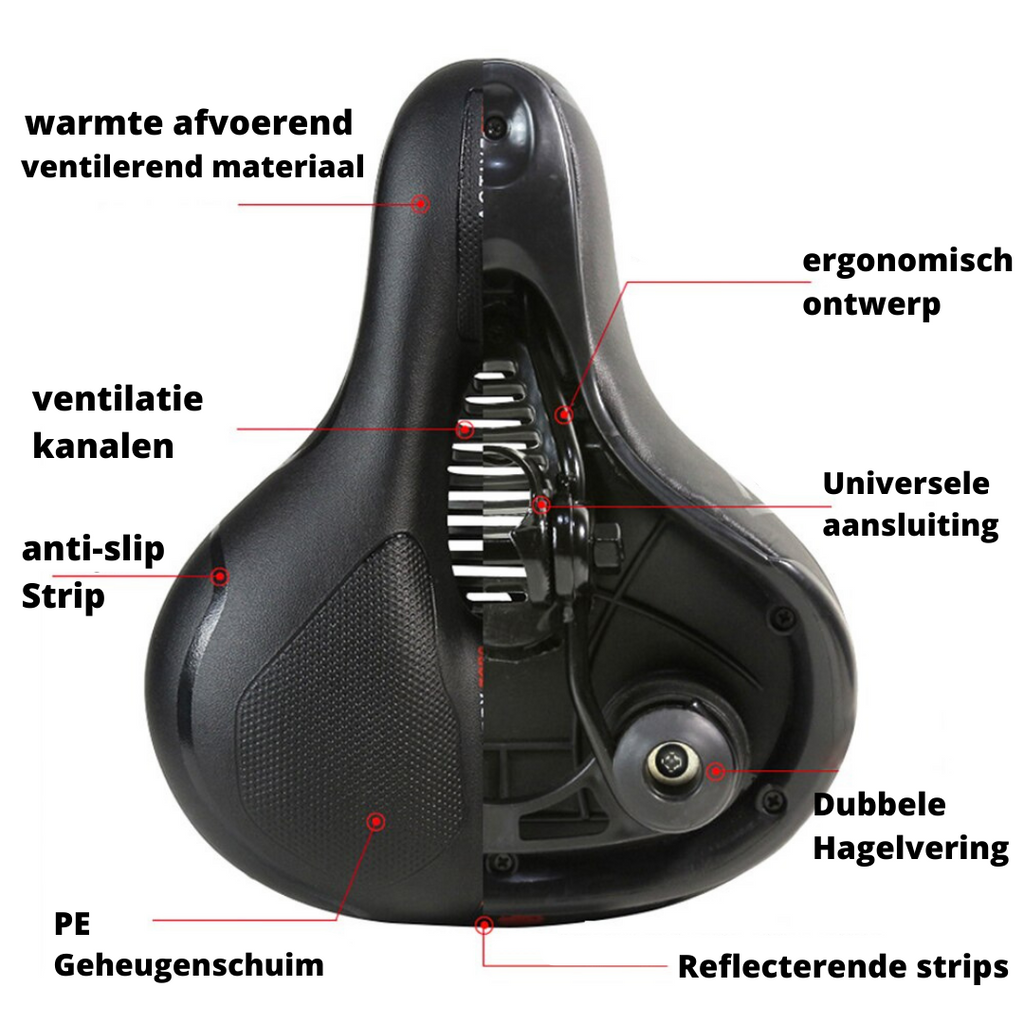 Ergonomic Bike Saddle – Comfortable, Adjustable and Water Repellent