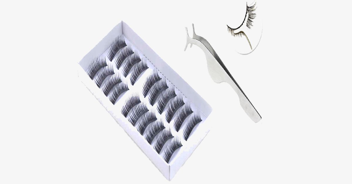 False Eyelashes and Tweezers Set – Add Glamour to Your Makeup